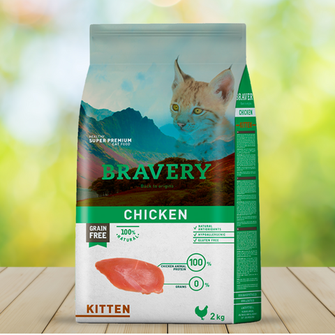 Bravery Pollo Gato adulto 2kg